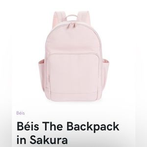 Beis Sakura Backpack. Brand new with tag, still in plastic package.